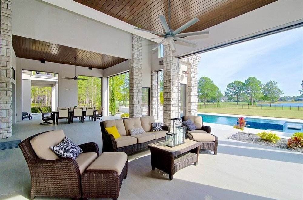 backyard patio with pool