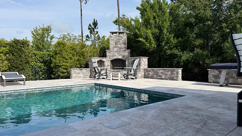 backyard patio with pool