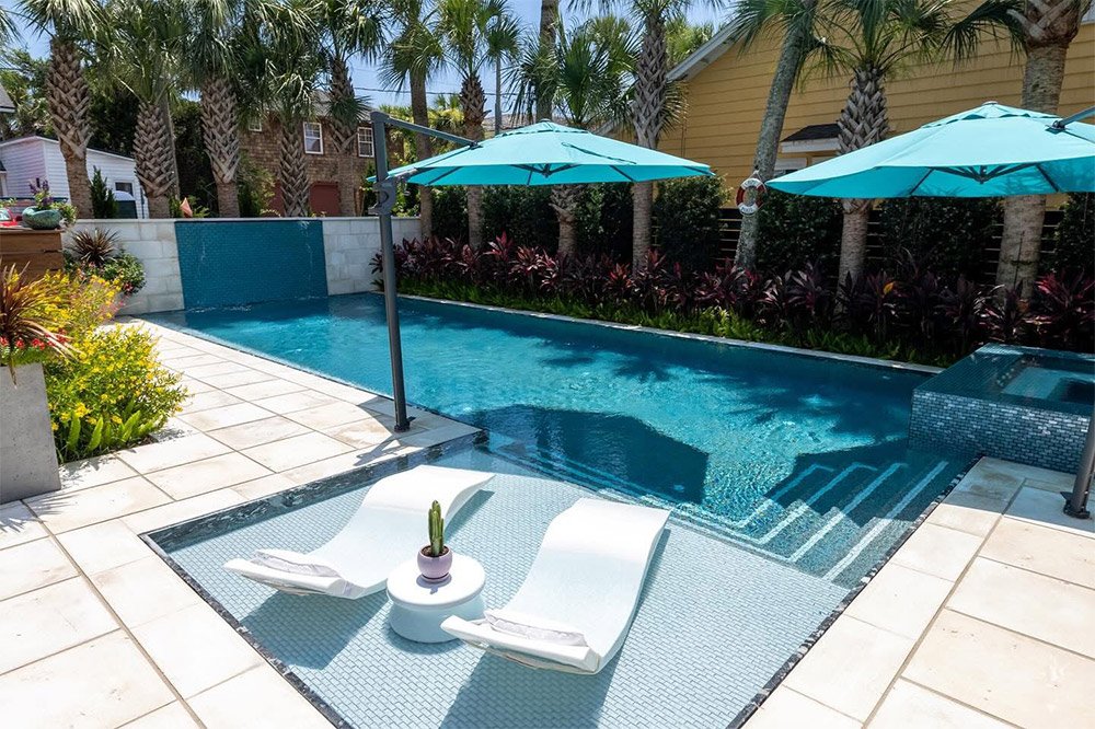 backyard patio with pool